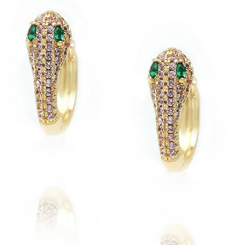 Обеца Huggie Snake Animal