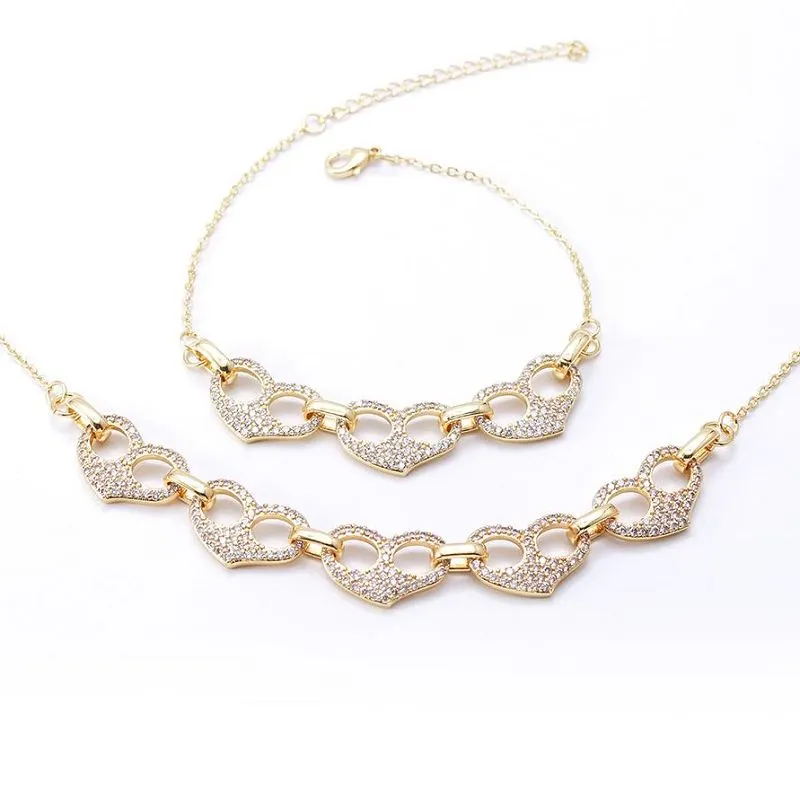 Колие Гривна Комплект бижута сърце