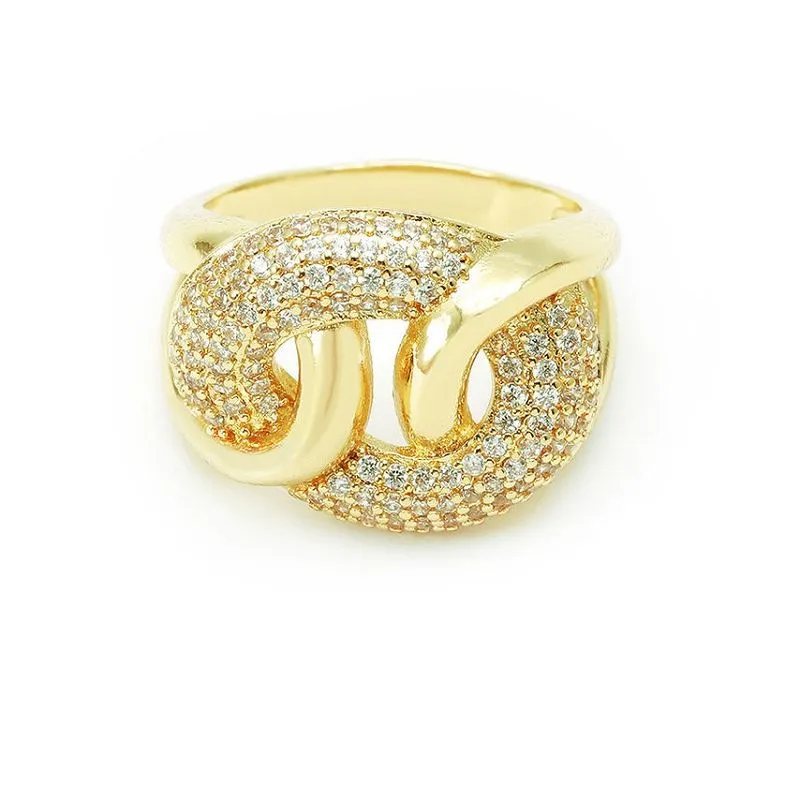 Сребърен пръстен Pave Cz за жени