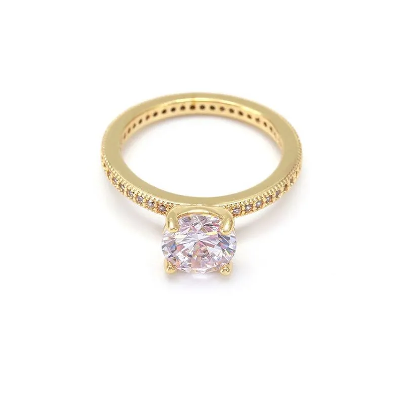 Брачен пръстен с бяло сребро Cz